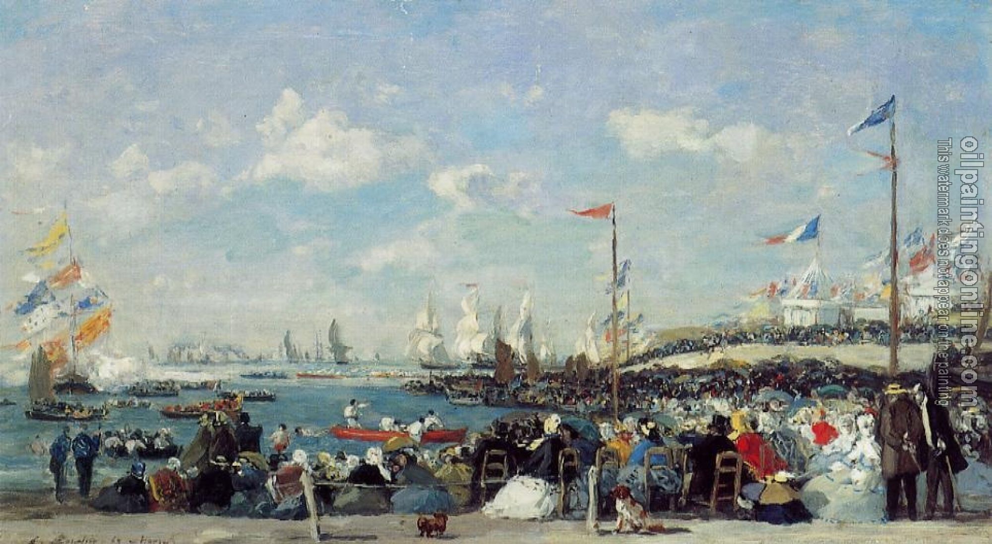 Boudin, Eugene - Le Havre, the Regatta Festival